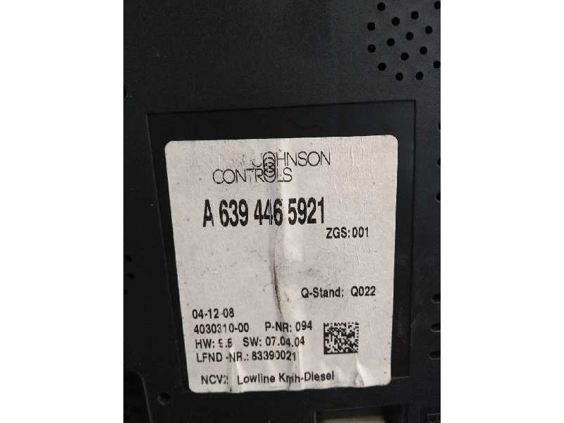 Recambio de cuadro instrumentos para mercedes vito caja cerrada 6.03  111 cdi largo (639.603) referencia OEM IAM A6394465921 403