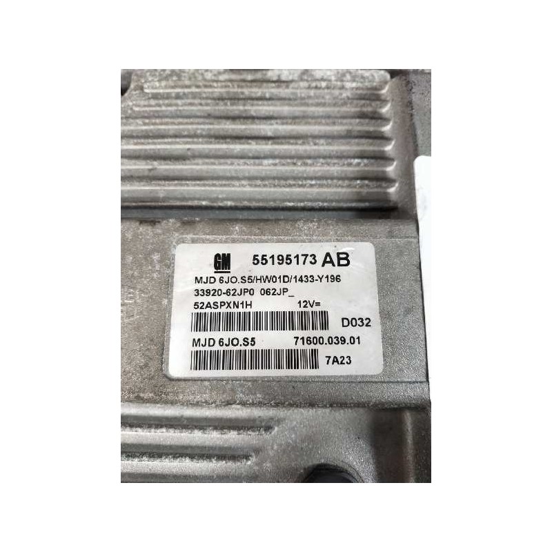 Recambio de centralita motor uce para suzuki swift berlina (mz) gl (3-ptas.) referencia OEM IAM 55195173 MJD6J0S5 7160003901