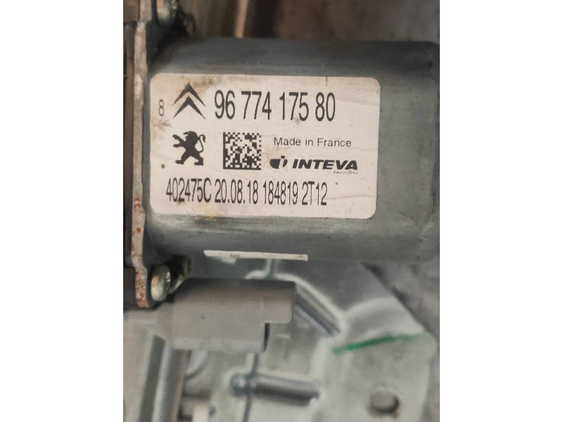 Recambio de elevalunas trasero izquierdo para citroen c-elysée shine referencia OEM IAM 9674437380 9677417580 
