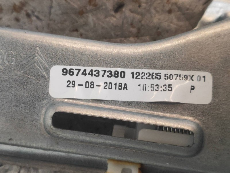 Recambio de elevalunas trasero izquierdo para citroen c-elysée shine referencia OEM IAM 9674437380 9677417580 