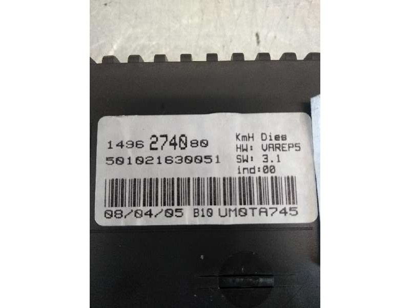 Recambio de cuadro instrumentos para citroen c8 2.2 hdi fap cat (4hw) referencia OEM IAM 1496274080 501021630051 UM0TA745