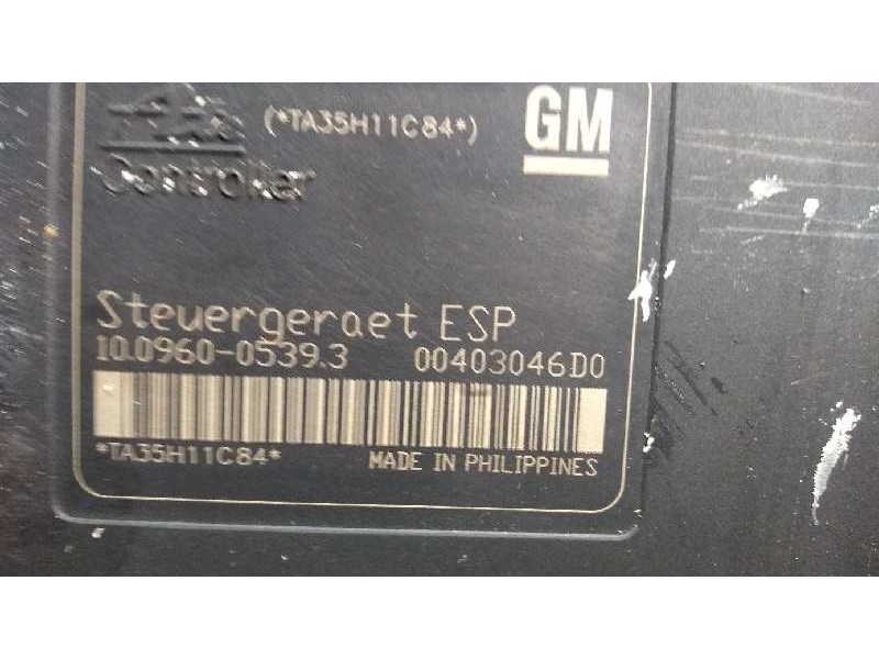 Recambio de abs para opel astra gtc cosmo referencia OEM IAM 10096005393 10020602064 00403046D0 13213610