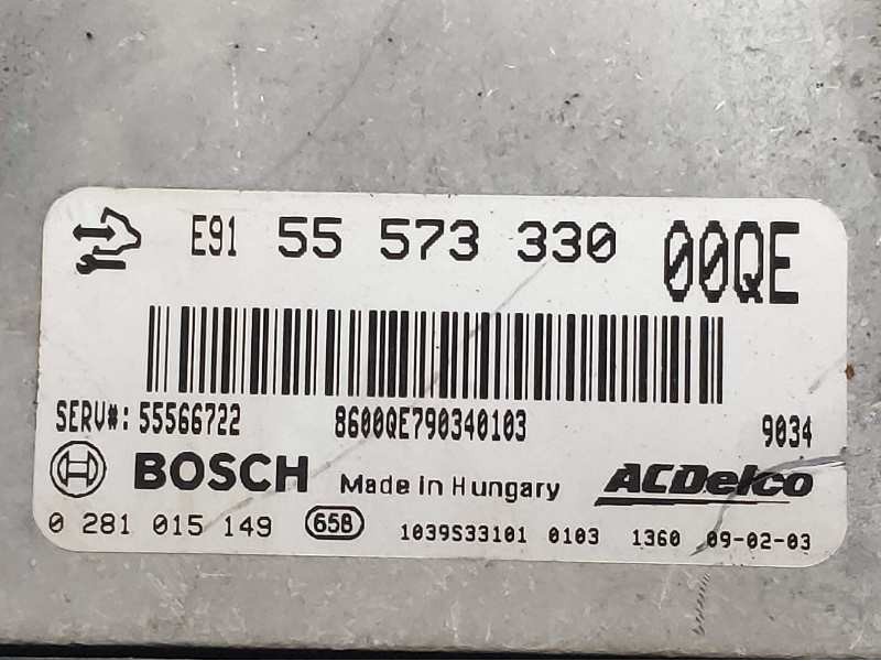 Recambio de centralita motor uce para opel insignia berlina edition referencia OEM IAM 0281015149 55573330 