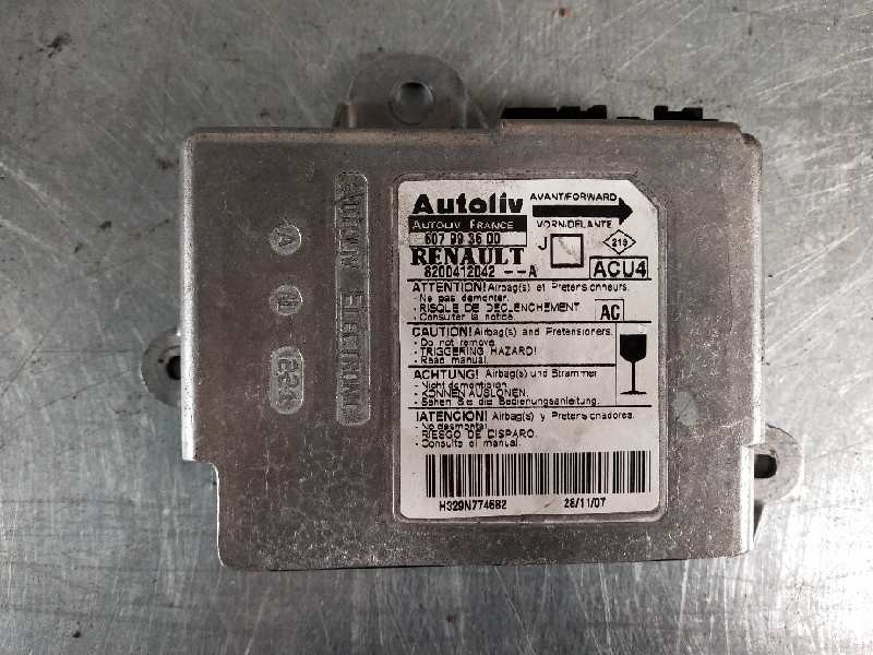 Recambio de centralita airbag para renault scenic ii expression referencia OEM IAM 607993600 8200412042A 