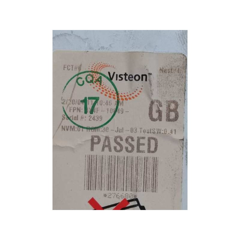 Recambio de cuadro instrumentos para jaguar x-type wagon 2.0 diesel cat referencia OEM IAM 4X4F10849 GB 