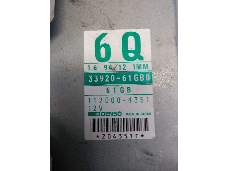 Recambio de centralita motor uce para suzuki baleno berlina sy (eg) 1.6 (4-ptas.) referencia OEM IAM 3392061GB0 1120004351 6Q