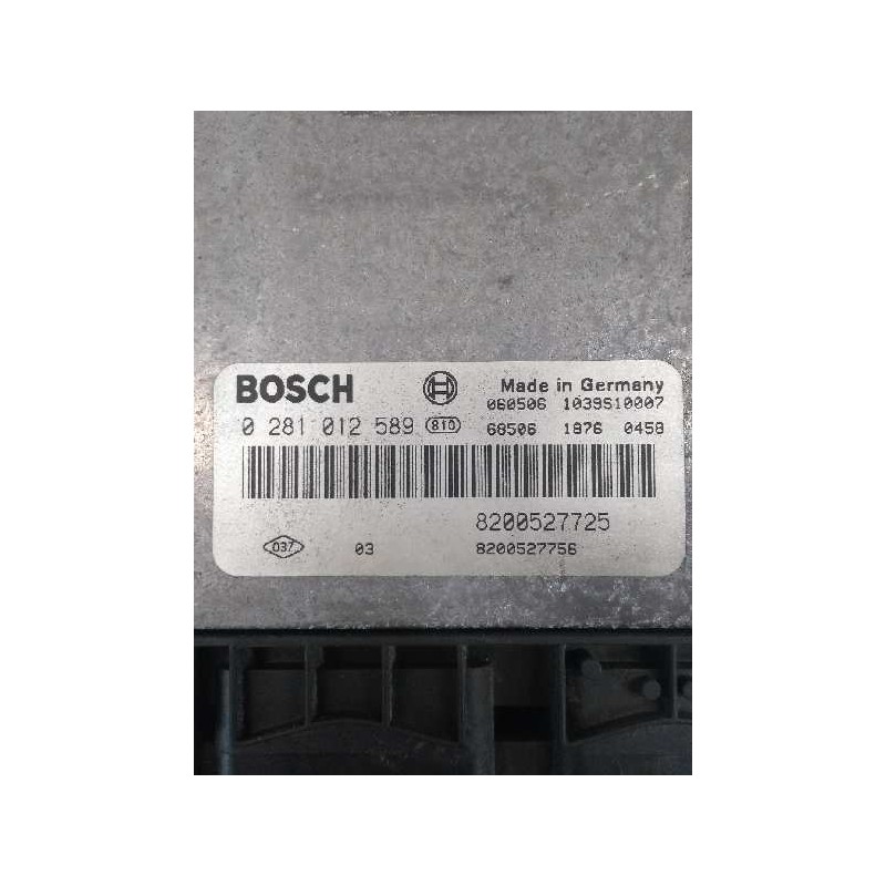 Recambio de centralita motor uce para renault megane ii familiar 1.9 dci diesel fap referencia OEM IAM 0281012589 8200527725 820