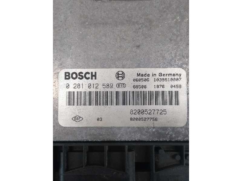 Recambio de centralita motor uce para renault megane ii familiar 1.9 dci diesel fap referencia OEM IAM 0281012589 8200527725 820