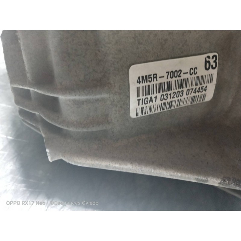 Recambio de caja cambios para ford focus c-max (cap) trend (d) referencia OEM IAM 4M5R7002CC T1GA1 031203 074454 