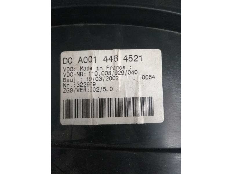 Recambio de cuadro instrumentos para mercedes sprinter 02.00  caja cerrada, techo elevado 311 cdi (903.663) referencia OEM IAM A