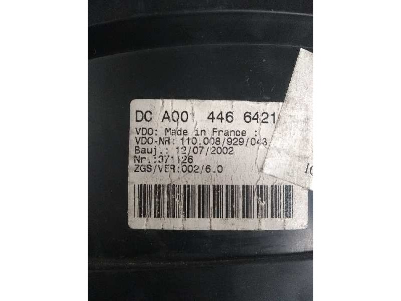 Recambio de cuadro instrumentos para mercedes sprinter 02.00  caja cerrada, techo elevado 313 cdi (903.663) referencia OEM IAM A