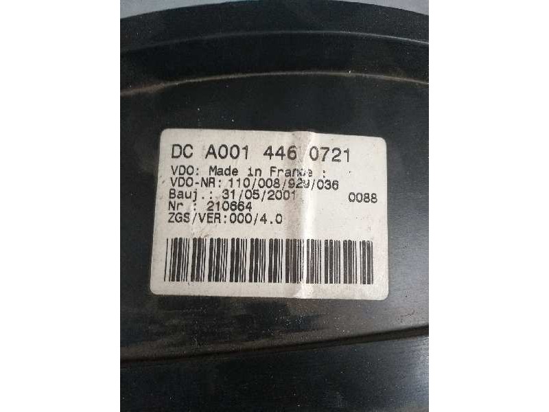 Recambio de cuadro instrumentos para mercedes sprinter 02.00  caja cerrada 311 cdi (903.661-662) referencia OEM IAM A0014460721 
