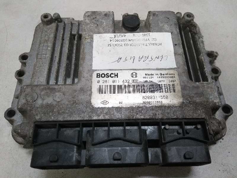 Recambio de centralita motor uce para renault master ii phase 2 caja cerrada l1h1 caja cerrada 3.3 to referencia OEM IAM 0281011