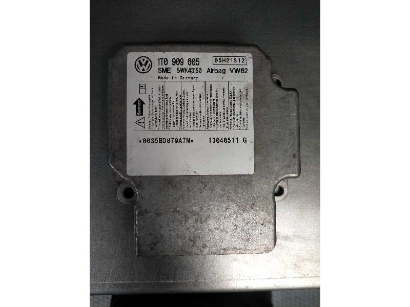 Recambio de centralita airbag para volkswagen touran (1t1) highline referencia OEM IAM 5WK43150 1T0909605 
