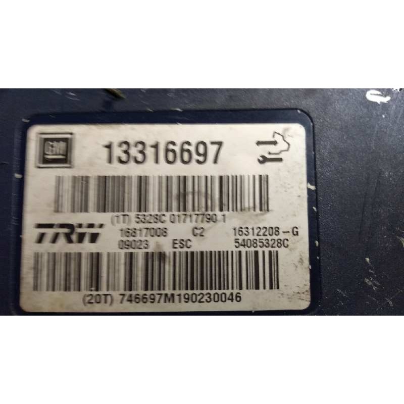 Recambio de abs para opel insignia berlina 2.0 cdti cat referencia OEM IAM 13316697 54085328C 16312208 G 16817008