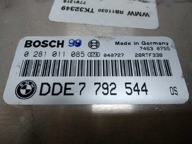 Recambio de centralita motor uce para mini mini (r50,r53) one d referencia OEM IAM 0281011085 DDE7792544 