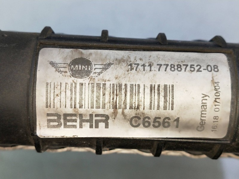 Recambio de radiador agua para mini mini (r50,r53) one d referencia OEM IAM 1711778875208  