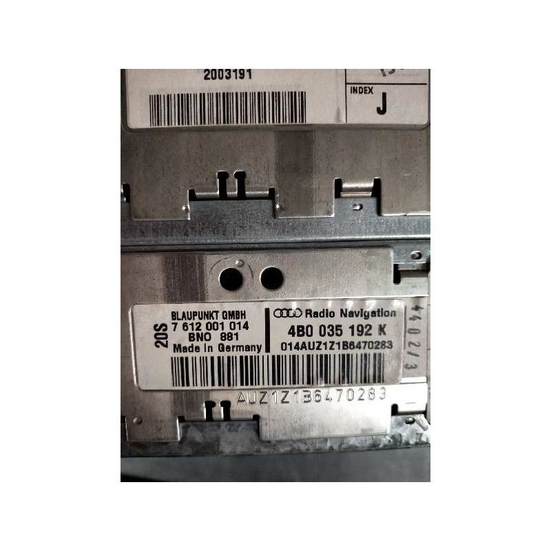 Recambio de sistema navegacion gps para audi allroad quattro (4b5) 2.5 tdi (132kw) referencia OEM IAM 480035192K 7612001014 BNO 