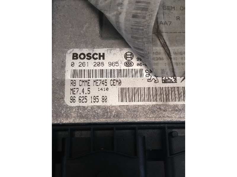 Recambio de centralita motor uce para peugeot 207 xs pack referencia OEM IAM 0261208965 9662519580 ME745