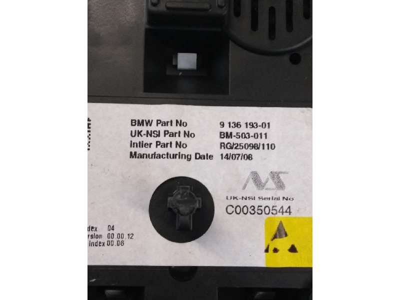 Recambio de cuadro instrumentos para bmw mini (r56) one referencia OEM IAM 913619301 BM503011 RG25098110 Recambio de cuadro instrumentos para bmw mini (r56) one referencia OEM IAM 913619301 BM503011 RG25098110