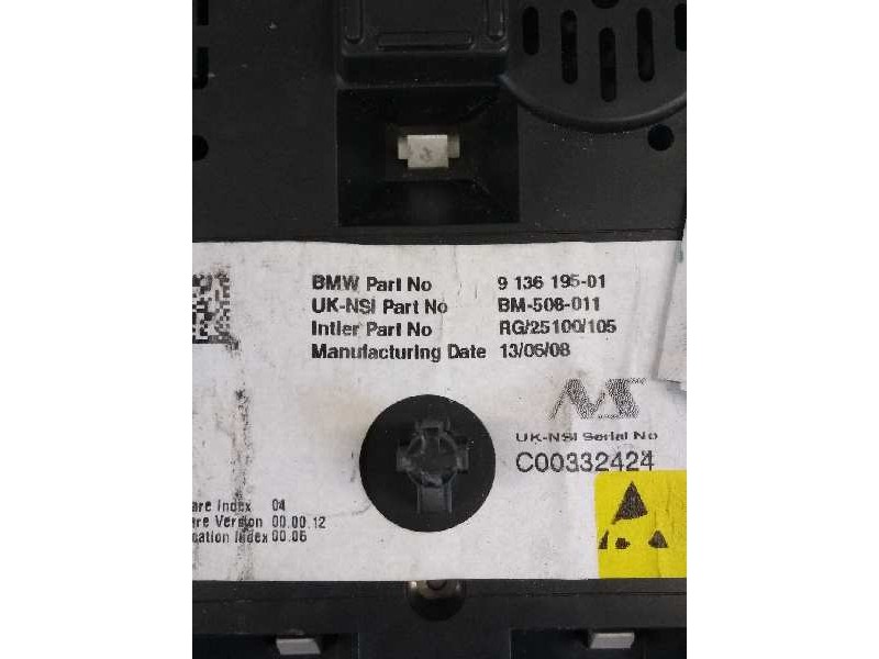 Recambio de cuadro instrumentos para mini mini (r56) cooper referencia OEM IAM 913619501 BM508011 RG25100105