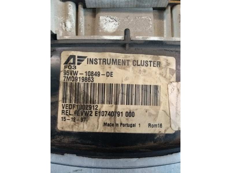 Recambio de cuadro instrumentos para ford galaxy (vx) clx referencia OEM IAM 95VW10849 DE 