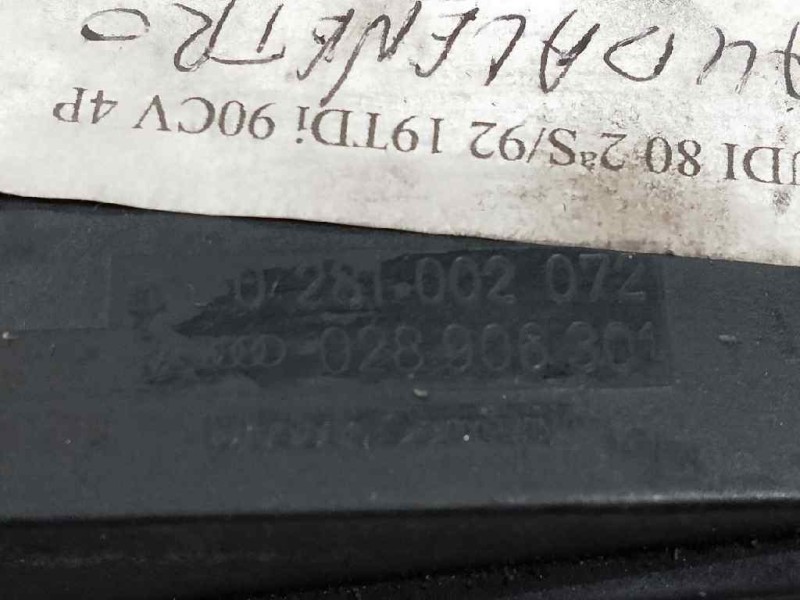 Recambio de caudalimetro para audi 80 avant 1.9 tdi referencia OEM IAM 0281002072 028906301 BOSCH