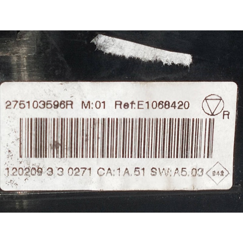 Recambio de mando calefaccion / aire acondicionado para renault megane iii coupe renault sport referencia OEM IAM 275103596R E10