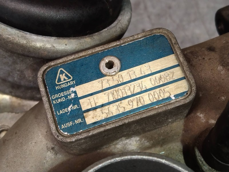 Recambio de turbocompresor para opel corsa d cmon referencia OEM IAM 73501343 54359700005 
