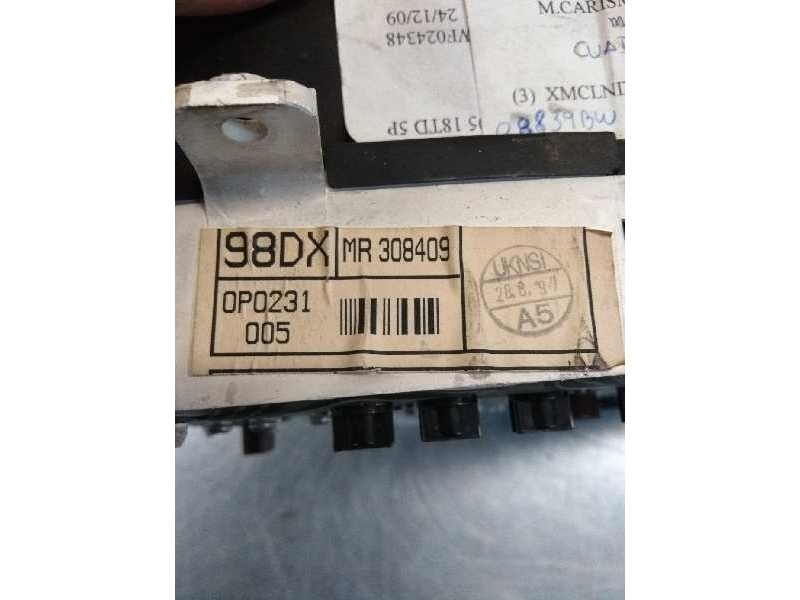 Recambio de cuadro instrumentos para mitsubishi carisma berlina 4 (da0) 1900 gls climatizado referencia OEM IAM MR308409 98DX 0P