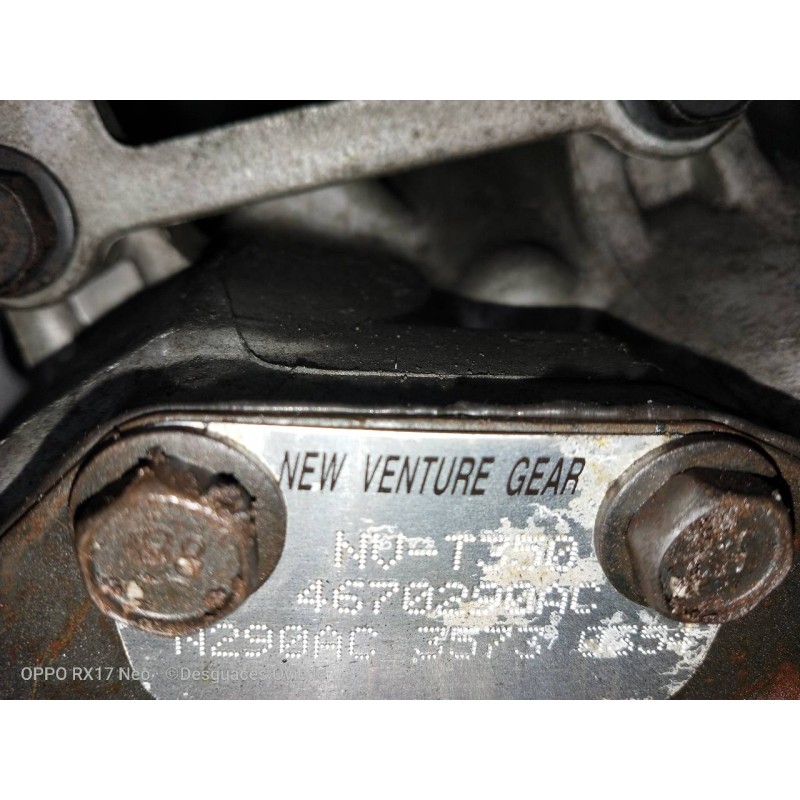 Recambio de caja cambios para chrysler stratus berlina (ja) 2.0 16v cat referencia OEM IAM NVT350 4670390AC N290AC35730354