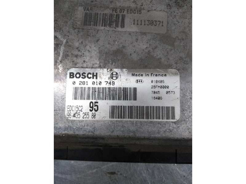 Recambio de centralita motor uce para citroen c5 berlina 2.0 hdi sx referencia OEM IAM 0281010749 9643525580 EDC15C2 95