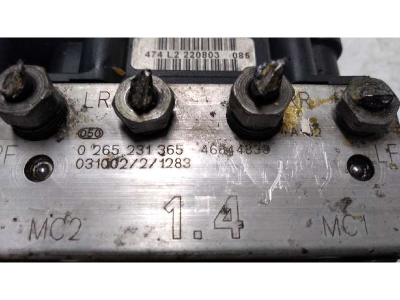 Recambio de abs para fiat punto berlina (188) 1.4 referencia OEM IAM 0265231365 0265800332 46844830