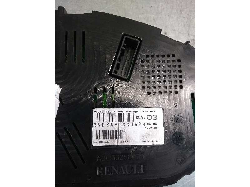 Recambio de cuadro instrumentos para renault megane iii coupe dynamique referencia OEM IAM 248100342R  