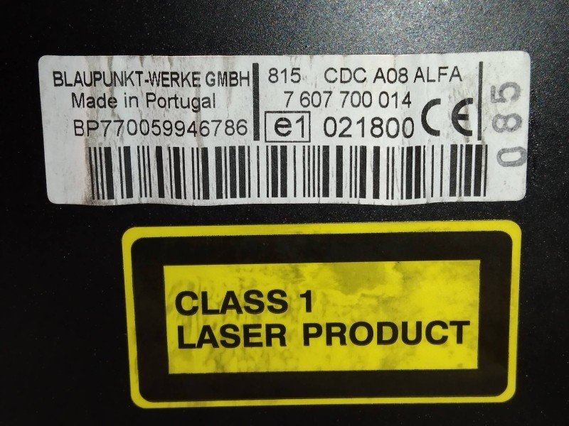 Recambio de sistema audio / radio cd para alfa romeo gt (125) 1.9 jtd 16v 150/ distinctive referencia OEM IAM 7607700014  