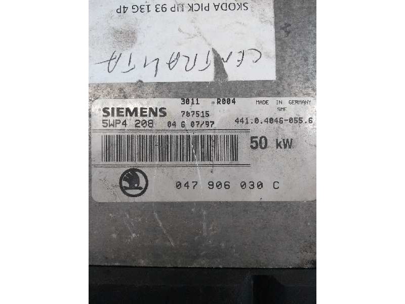 Recambio de centralita motor uce para skoda pickup básico referencia OEM IAM 047906030C 5WP4208 