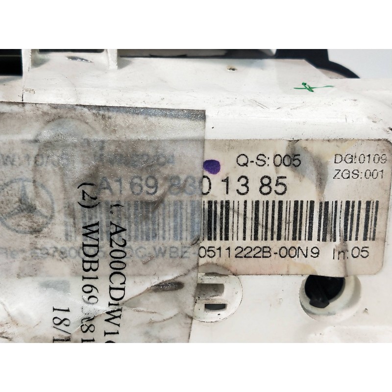 Recambio de mando calefaccion / aire acondicionado para mercedes clase a (w169) 2.0 cdi cat referencia OEM IAM A1698301385  