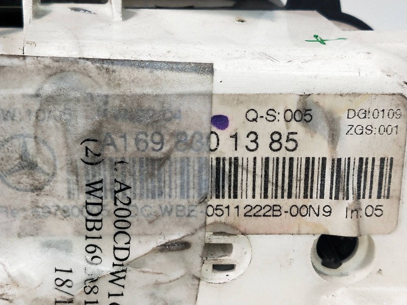 Recambio de mando calefaccion / aire acondicionado para mercedes clase a (w169) 2.0 cdi cat referencia OEM IAM A1698301385  