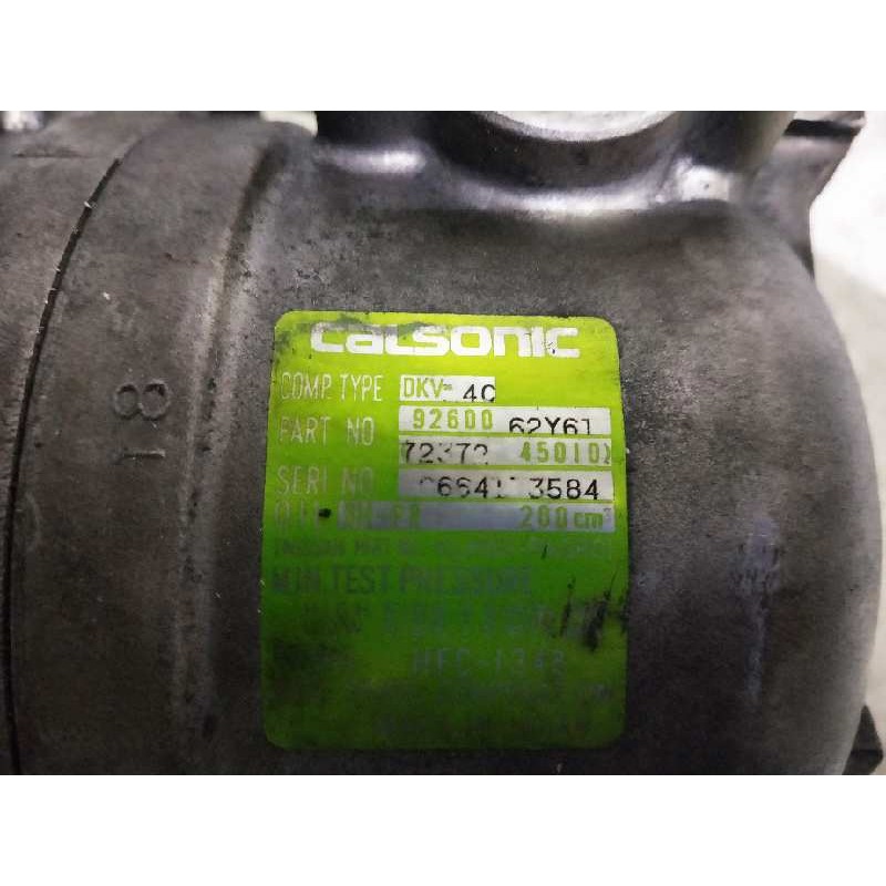 Recambio de compresor aire acondicionado para nissan primera berl./familiar (p10/w10) 1.6 16v cat referencia OEM IAM 9260062Y61 