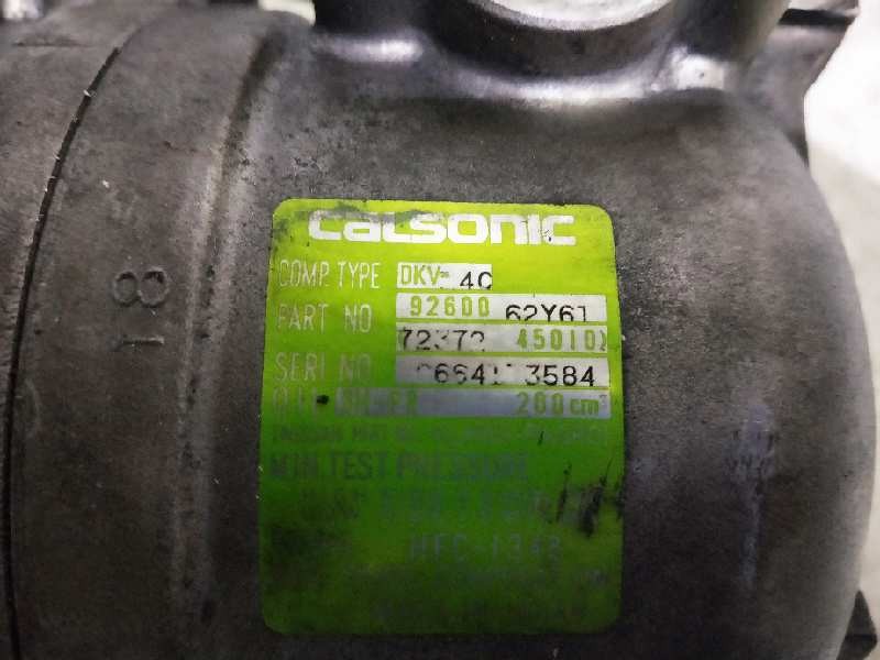 Recambio de compresor aire acondicionado para nissan primera berl./familiar (p10/w10) 1.6 16v cat referencia OEM IAM 9260062Y61 
