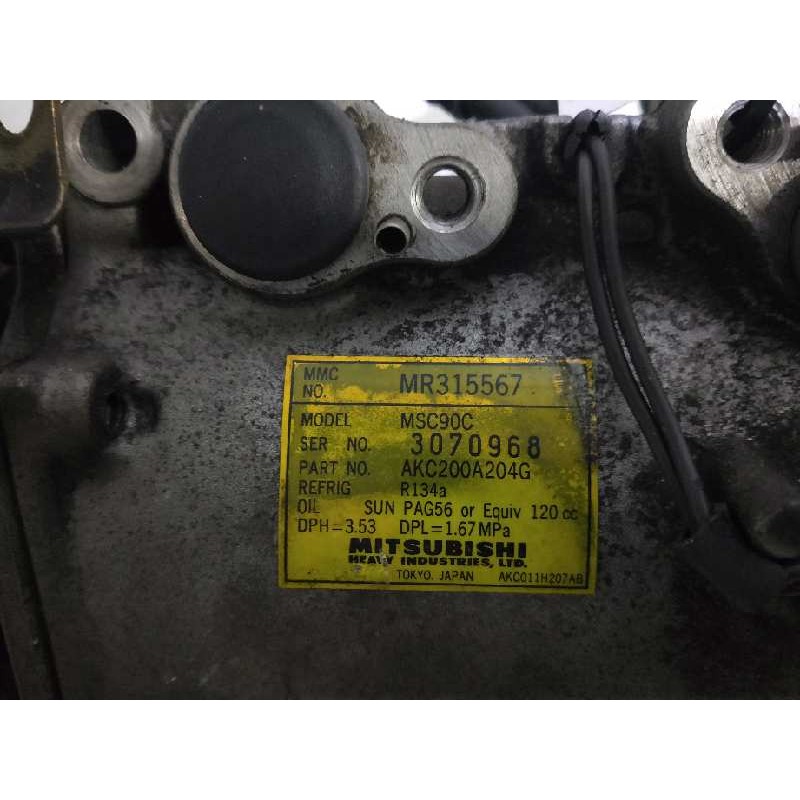 Recambio de compresor aire acondicionado para mitsubishi galant berlina (ea0) 2000 gls climatizado referencia OEM IAM MSC90C MR3