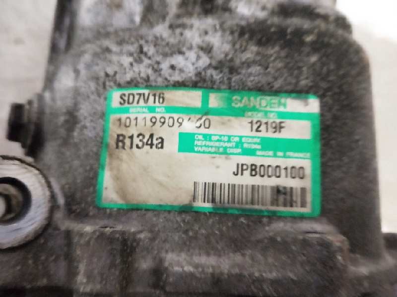 Recambio de compresor aire acondicionado para mg rover serie 45 (t/rt) 1.6 16v cat referencia OEM IAM SD7V161219F 1219F JPB00010