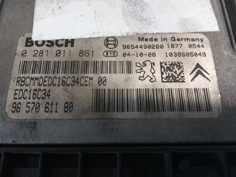 Recambio de centralita motor uce para citroen c2 sx referencia OEM IAM 0281011861 9657061180 EDC16C34