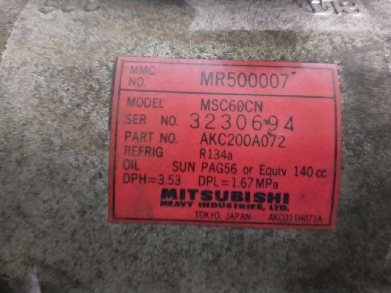 Recambio de compresor aire acondicionado para mitsubishi space star (dg0) 1600 referencia OEM IAM MSC60CN NR500007 AKC2000A072
