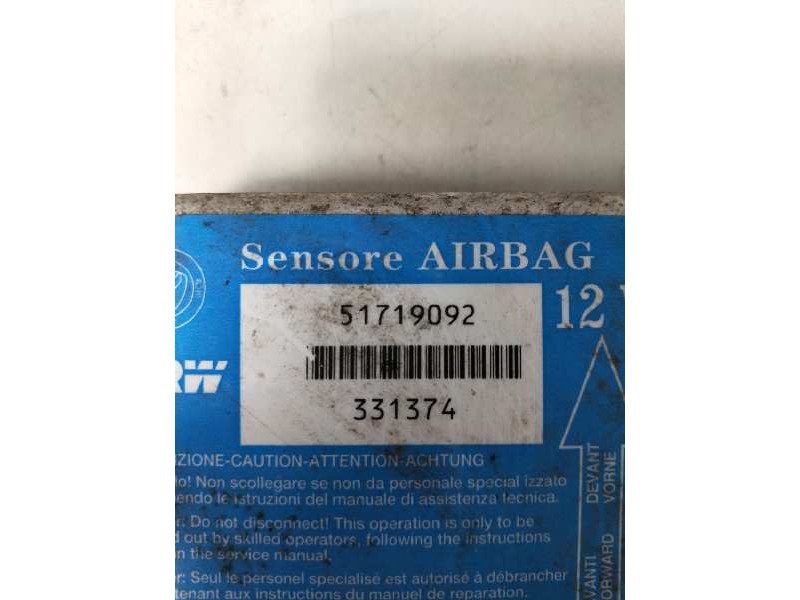 Recambio de centralita airbag para fiat punto berlina (188) 1.2 8v active referencia OEM IAM 51719092 331374 