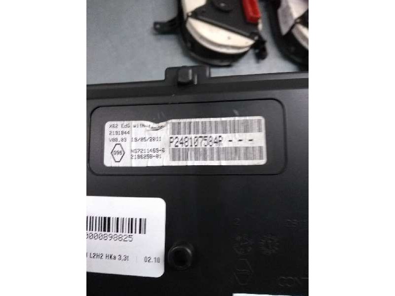 Recambio de cuadro instrumentos para renault master kasten l2h2 hka 3,3t referencia OEM IAM P248107584R  