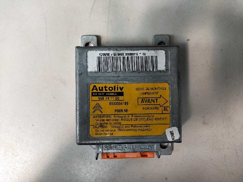 Recambio de centralita airbag para citroen xsara coupe 1.9 td tonic referencia OEM IAM 550741100 9633504180 