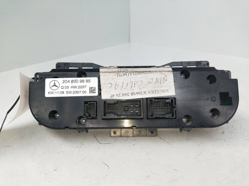 Recambio de mando calefaccion / aire acondicionado para mercedes clase c (w204) berlina 2.2 cdi cat referencia OEM IAM 204830988