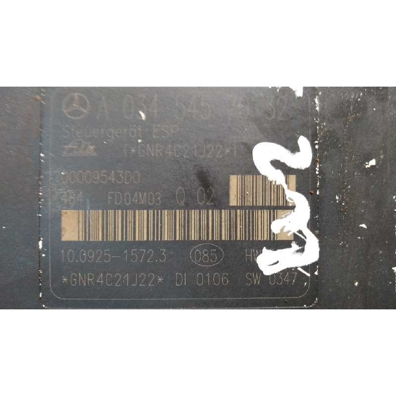 Recambio de abs para mercedes clase c (w203) berlina 2.2 cdi cat referencia OEM IAM 10092515723 A0345457032 00009543D0 Recambio de abs para mercedes clase c (w203) berlina 2.2 cdi cat referencia OEM IAM 10092515723 A0345457032 00009543D0
