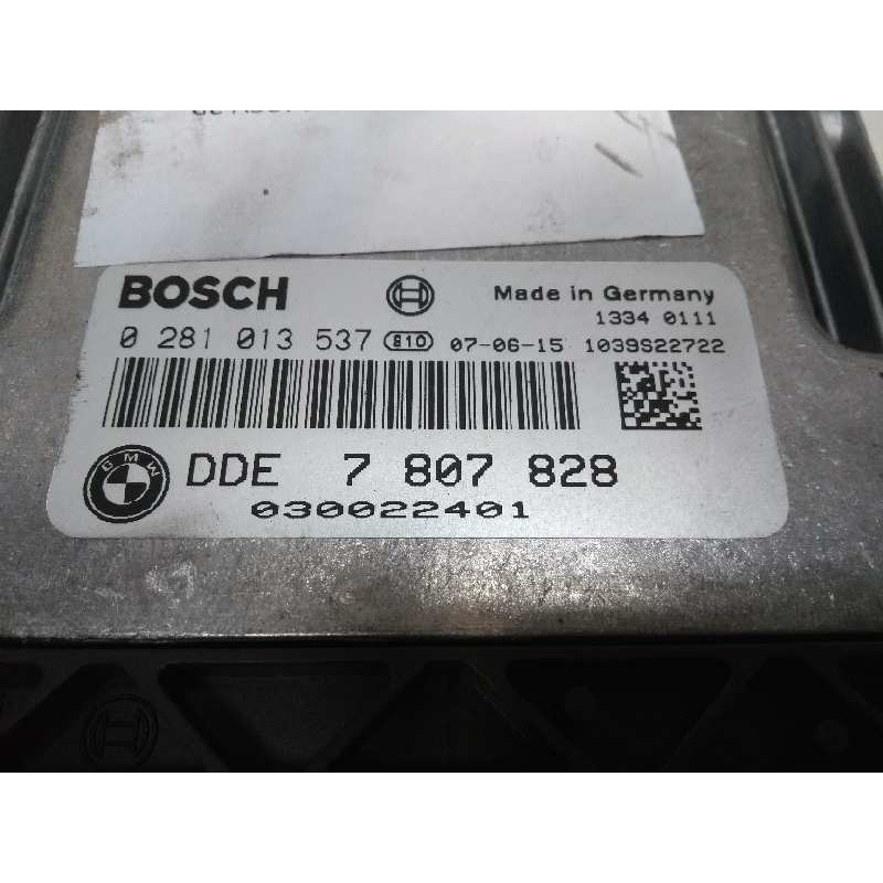 Recambio de centralita motor uce para bmw serie 1 berlina (e81/e87) 118d referencia OEM IAM 0281013537 DDE7807828 030022401